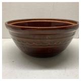 Marcrest Daisy & Dot Stoneware Brown Bowl 1950's