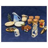 Group of miniatures- thimbles pots pitchers & more
