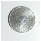 .999 1 oz Silver Eagle Coin, Sunshine Minting