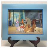 1996 Disney Store Exclusive Lithograph Oliver & Co