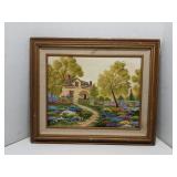 Framed oil on canvas painting, signed Mackintosh