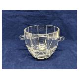 Lead Crystal bowl with handles
