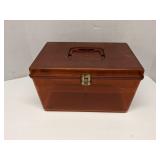 Vintage sewing notions box