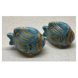 Vtg Ceramic Angelfish Salt & Pepper Shakers