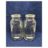 Set of 2 1/2 gal. Ball wide mouth mason jars