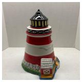 Vtg Ceramic Lighthouse Cookie Jar Unbranded Chip
