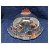 Mikasa Vermont Coll. Satin Leaves covered plate
