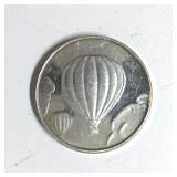 .999 1 oz Silver Coin Hot Air Balloon