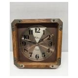 Waltham wood framed wall clock