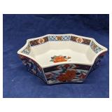 Kikun Patterned Coupe By Gumps Blue & Orange