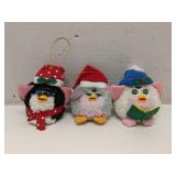 Lot of 3 Furby ornaments