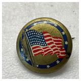 American Revolution Bicentennial Button Pin Back