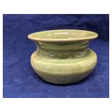 Handmade pottery vase signed SP