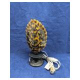 Faux turtle shell lamp