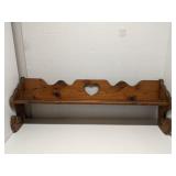 38' Decorative wood shelf