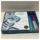 Serenity Coloring Book & Pencils -No Sharpener