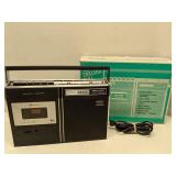 Realistic Cassette Tape Recorder 14-828, powers on