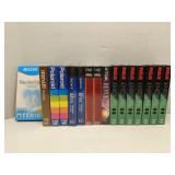 Group of blank VHS tapes & head cleaner