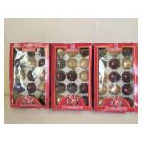 3 boxes of vintage Christmas ornaments