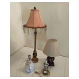 Group of table lamps