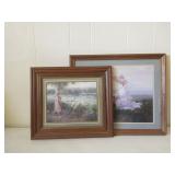 Lot of 2 framed art prints