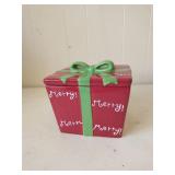 Real Home Xmas Present cookie jar