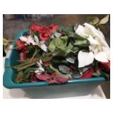 Tote of faux flowers