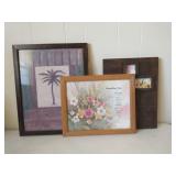 Lot of 3 framed art prints