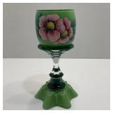 Handmade Reversible Candleholder Green