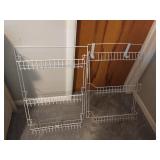 White back of door storage rack