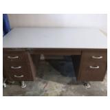 Vintage metal desk