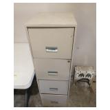 Metal 4 drawer filing cabinet