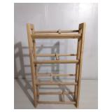 Small wood media shelf