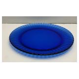 Colorex 10' Cobalt Blue Glass Dinner Plate
