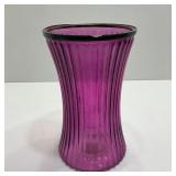 Vtg Purple Vase 8'. From 800Flowers W/ Flared Edge