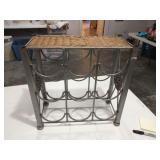 Metal wine rack