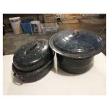 Black speckleware pot & roaster