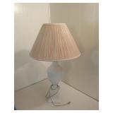 White ceramic table lamp