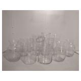 Group of glass vases