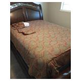 Queen comforter, dust ruffle & shams