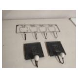 Metal coat hooks