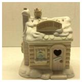 Precious Moments Lighted Warming Hut 1996