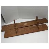 Lot of 2 Oak wall shelves