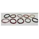 Lot of Various Seed Bead Bracelets
