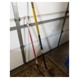 Lot of 2 street hockey sticks