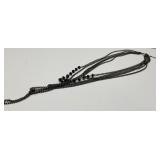 Multi-Layered Chain Necklace with Dark Blue
