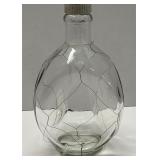 Glass W/ Single Strand Of Thin Wire Decanter