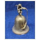 Solid brass bell with Cherub