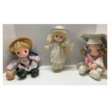 Group of 3 Precious Moments Dolls