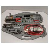 Basic tool set in car shaped case